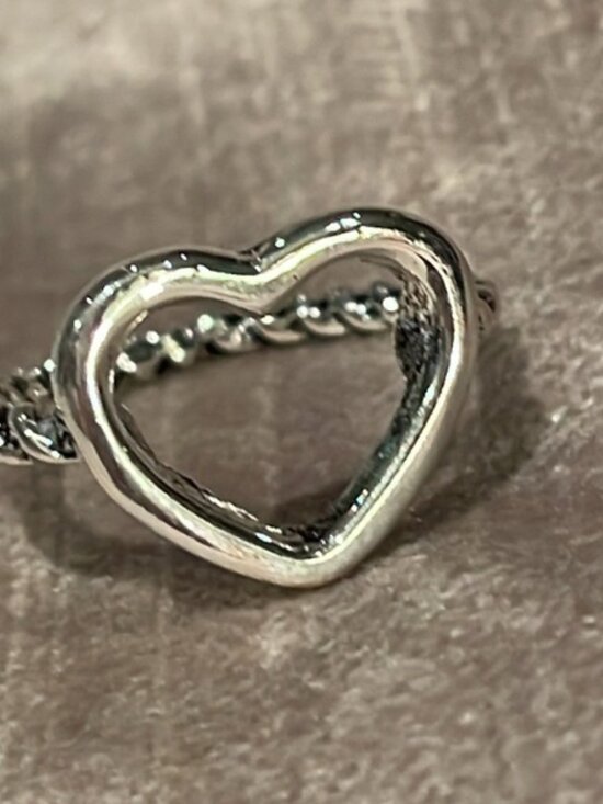 6 for $10 Open Heart Ring 4.25 - Picture 3 of 3